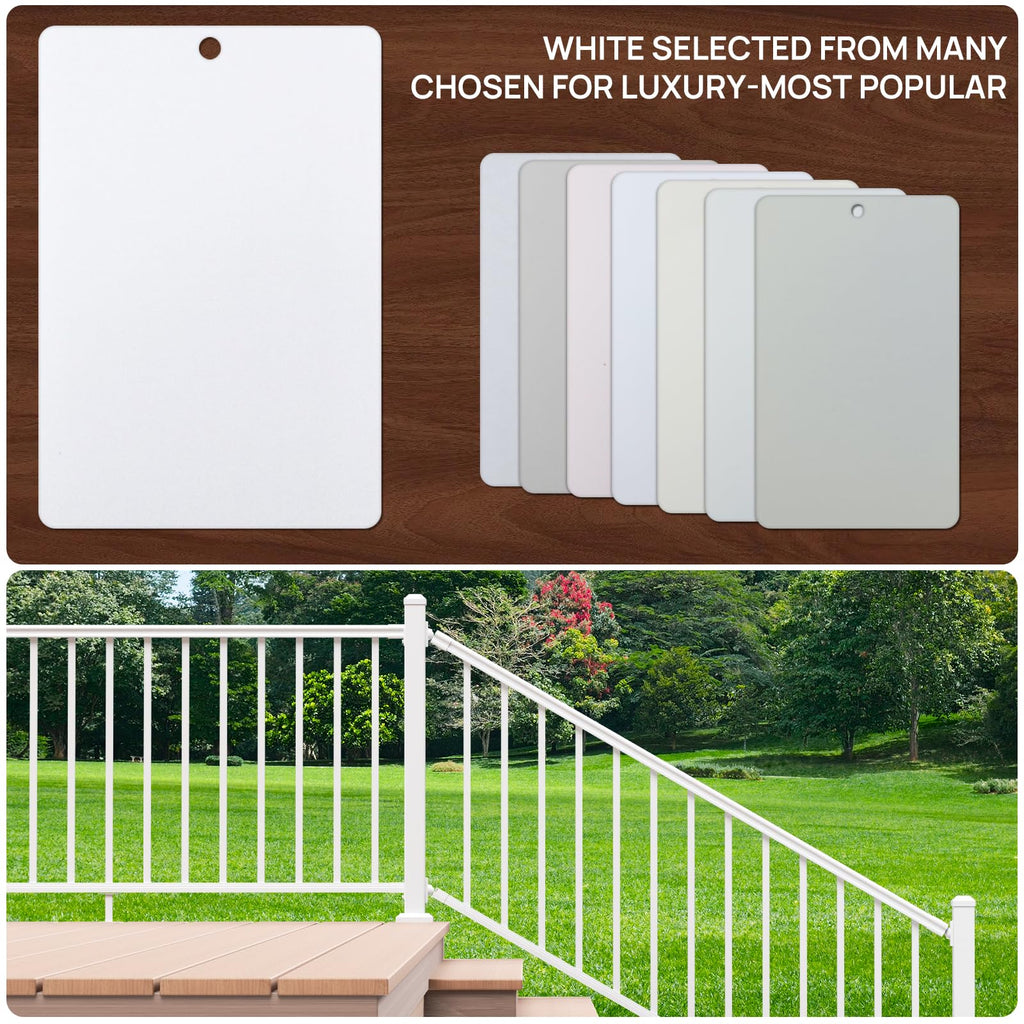 White Modular Stair Railing Kit H7582