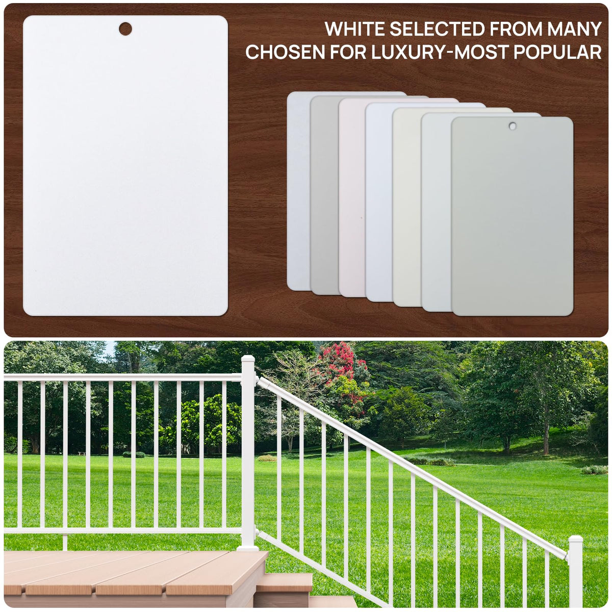 White Modular Stair Railing Kit H7582