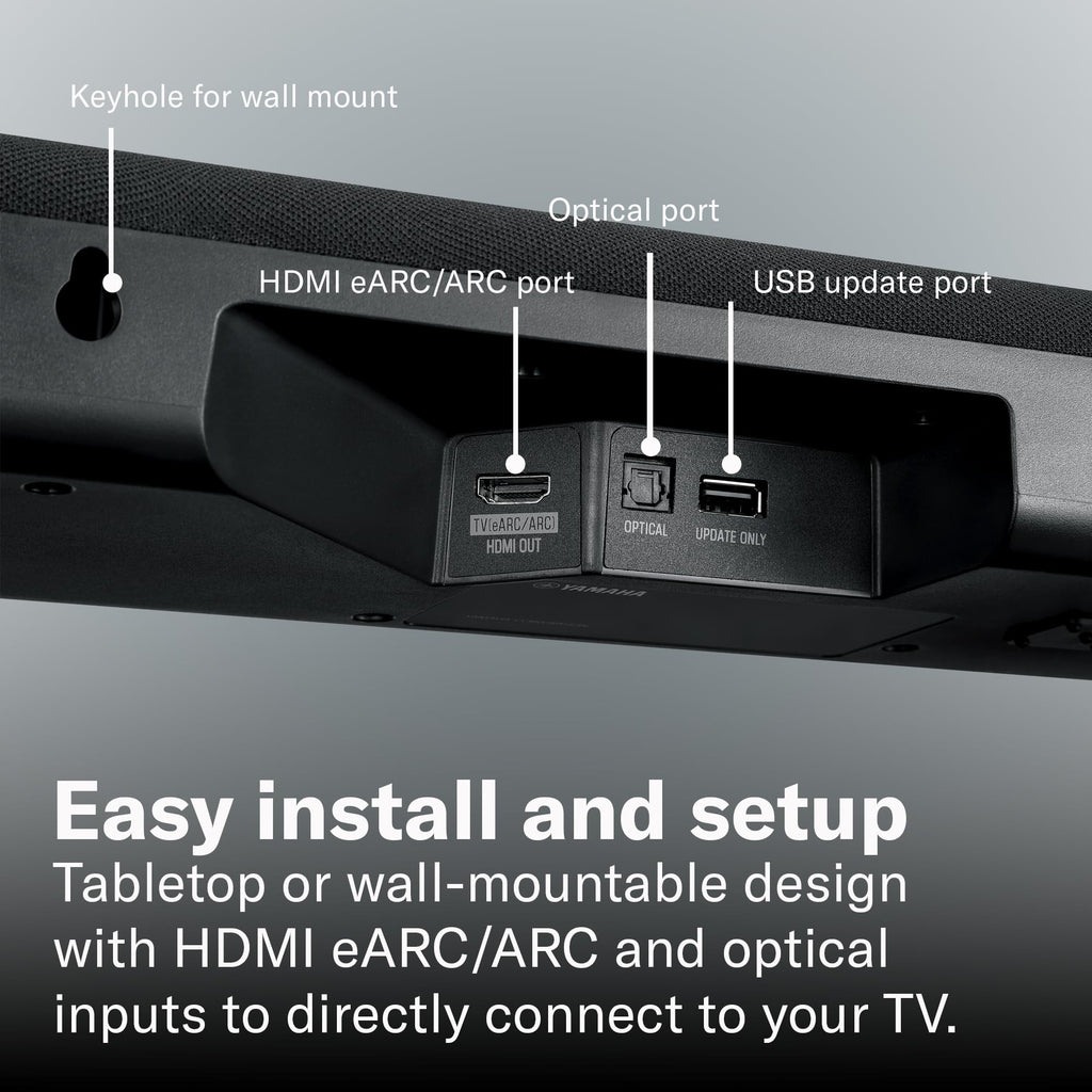 Black Sound Bar with Wireless Subwoofer A961458