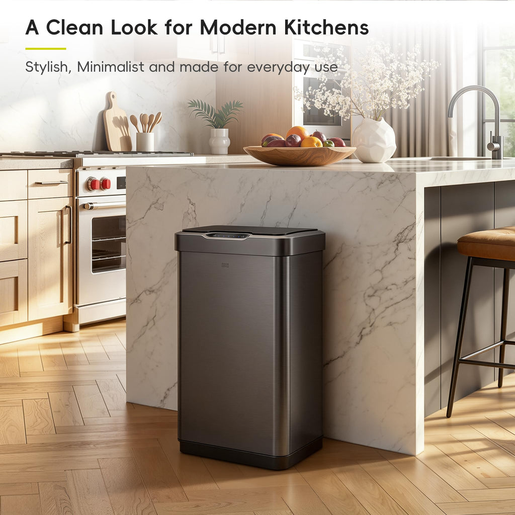 13.2 Gal Stainless Steel Motion Sensor Trash Can Z703