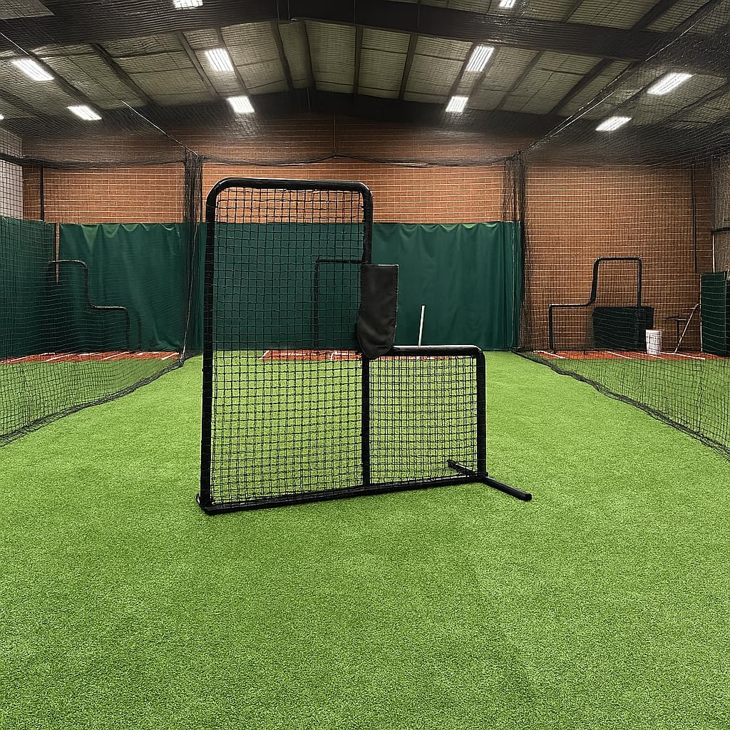 Heavy-Duty Aluminum Baseball & Softball Pitching Protection Screen O35892