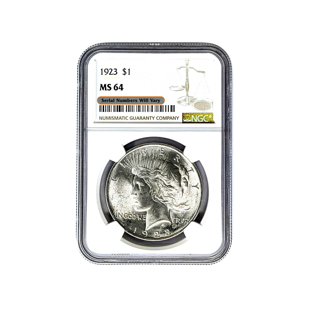 Peace Silver Dollar Q3349