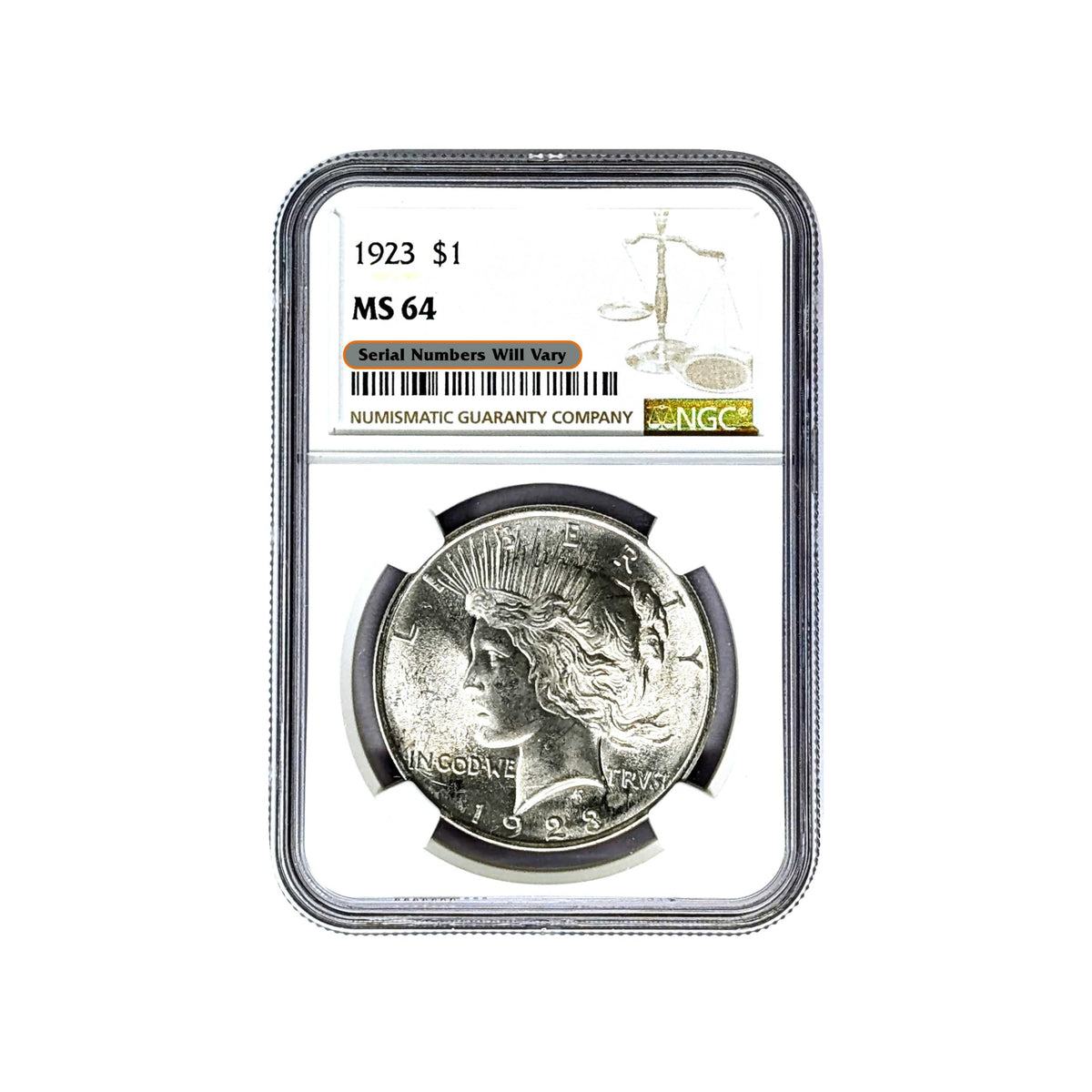 Peace Silver Dollar Q3349