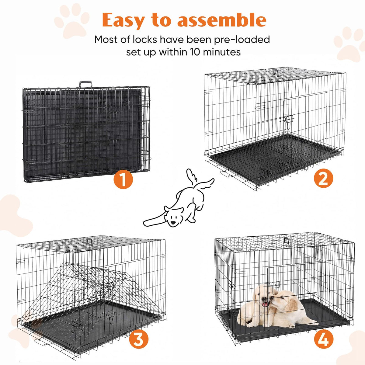 36 Inch Foldable Dog Crate T1832