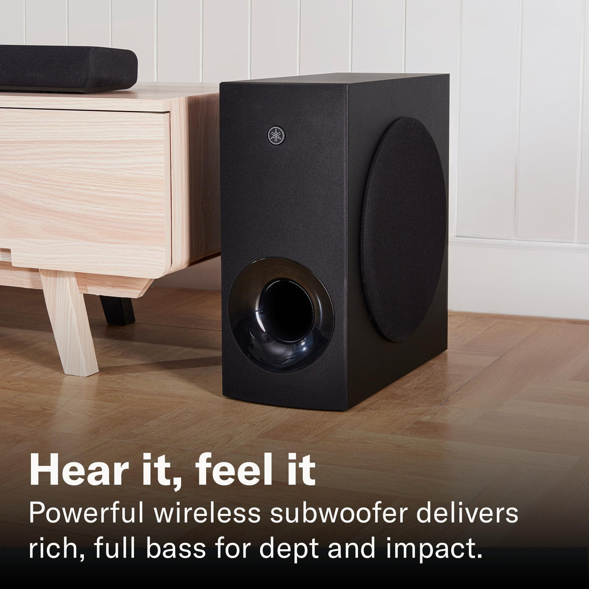 Black Sound Bar with Wireless Subwoofer A961458
