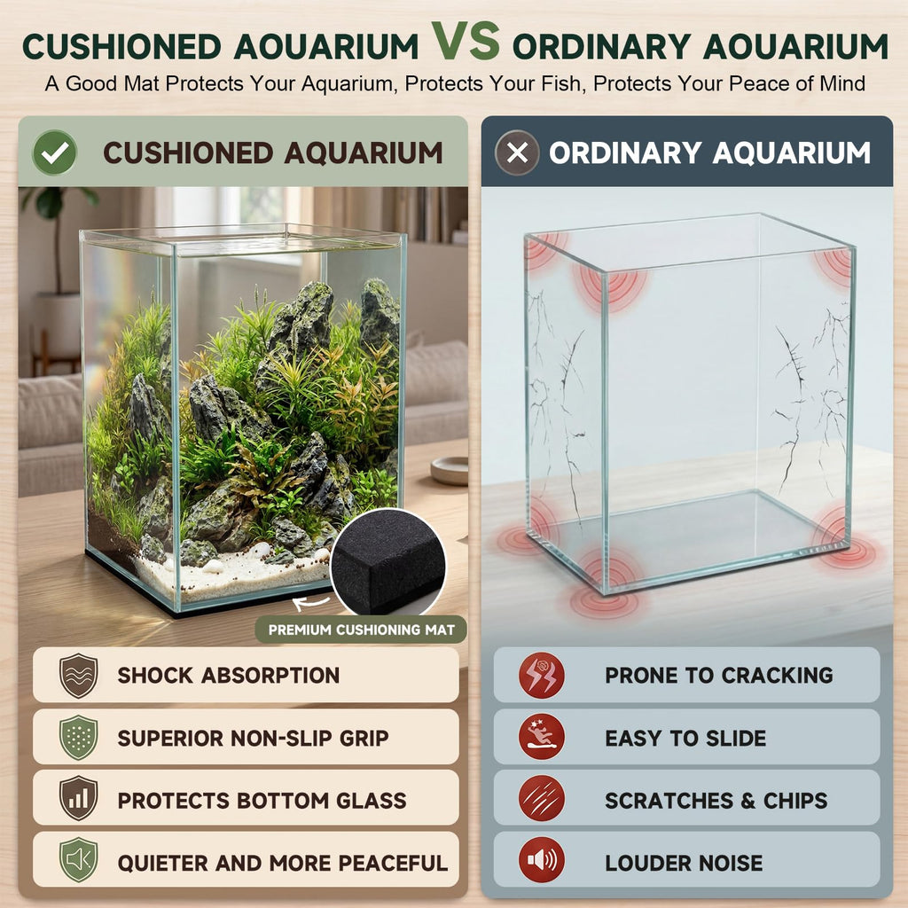 2 Pack Rimless Glass Aquarium Set W956