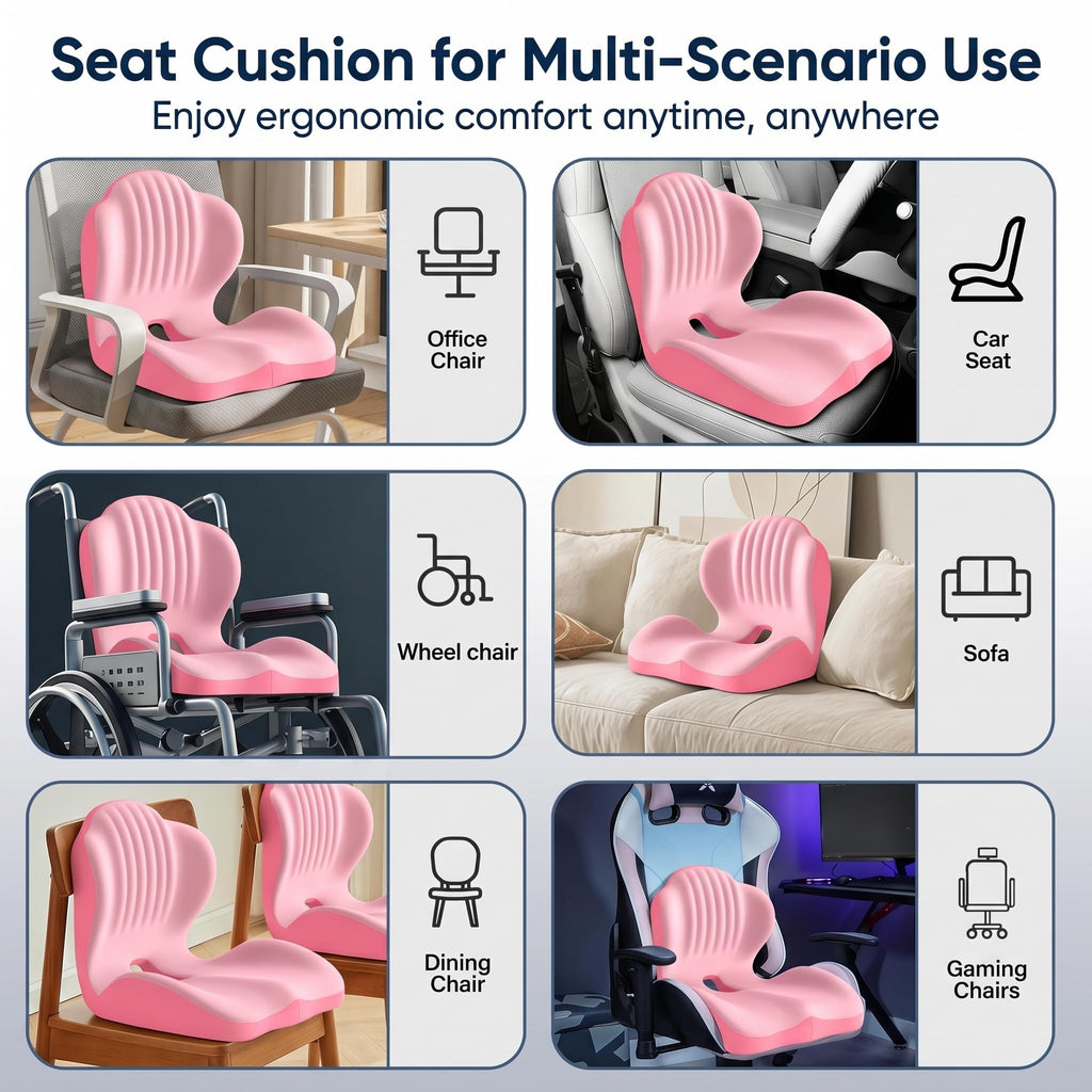 Ergonomic Lumbar & Seat Support Cushion B84889