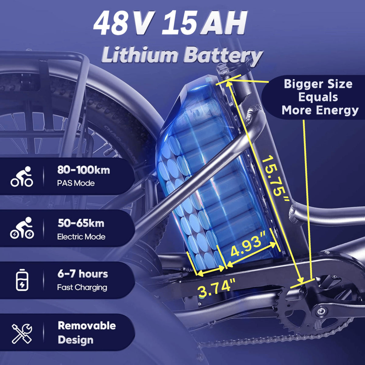 20" Fat Tire Folding Electric Tricycle 750W 48V X639