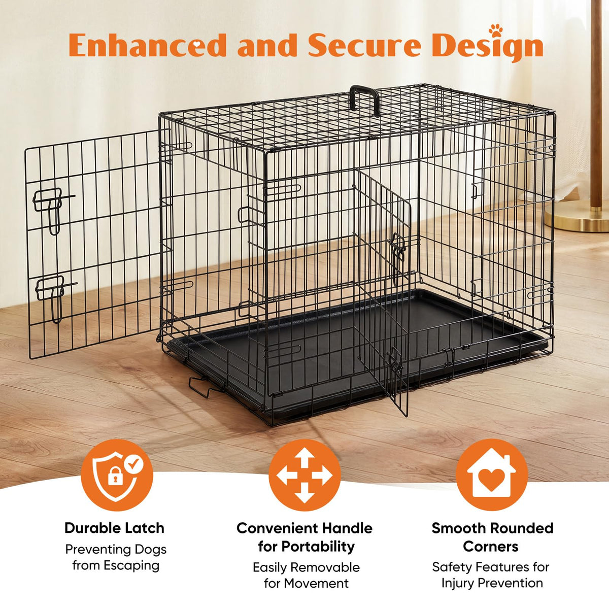 36 Inch Foldable Dog Crate T1832