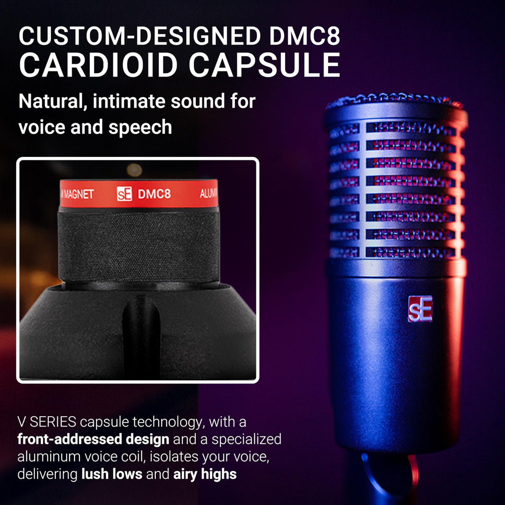 Dynamic Microphone with Built-in Preamp, Shockmount & Pop Filter O284299