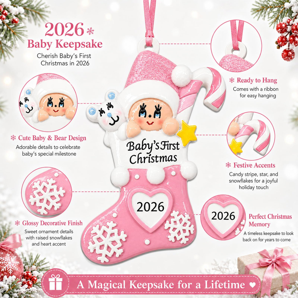 Baby's First Christmas Ornament 2026 D212