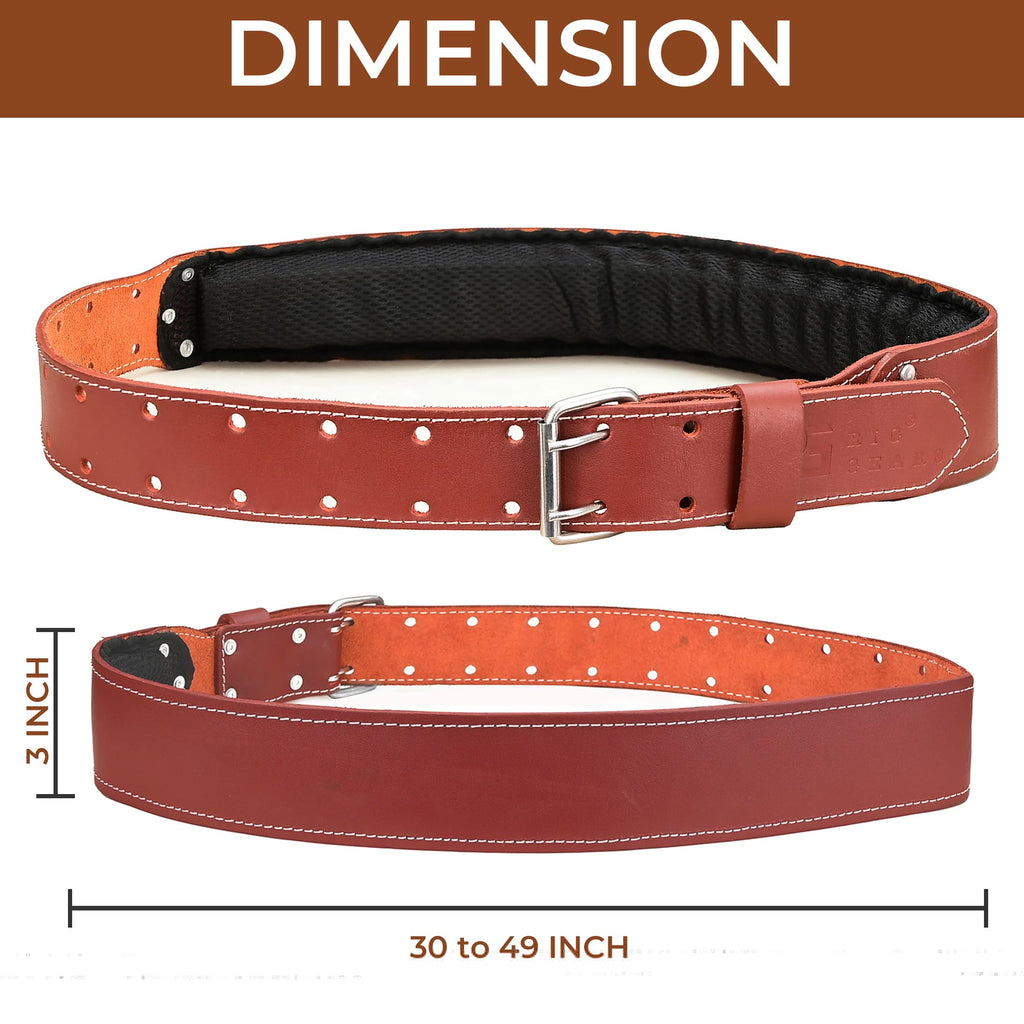 Leather Tool Belt 3 Inch 34" to 49" O979