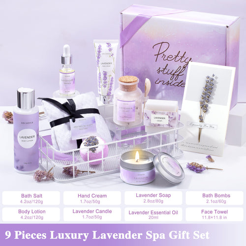 10 Pc Lavender Bath Gift Set B1973