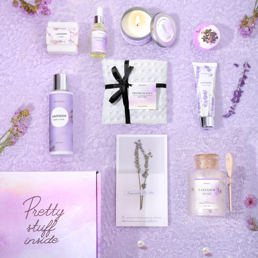 10 Pc Lavender Bath Gift Set B1973