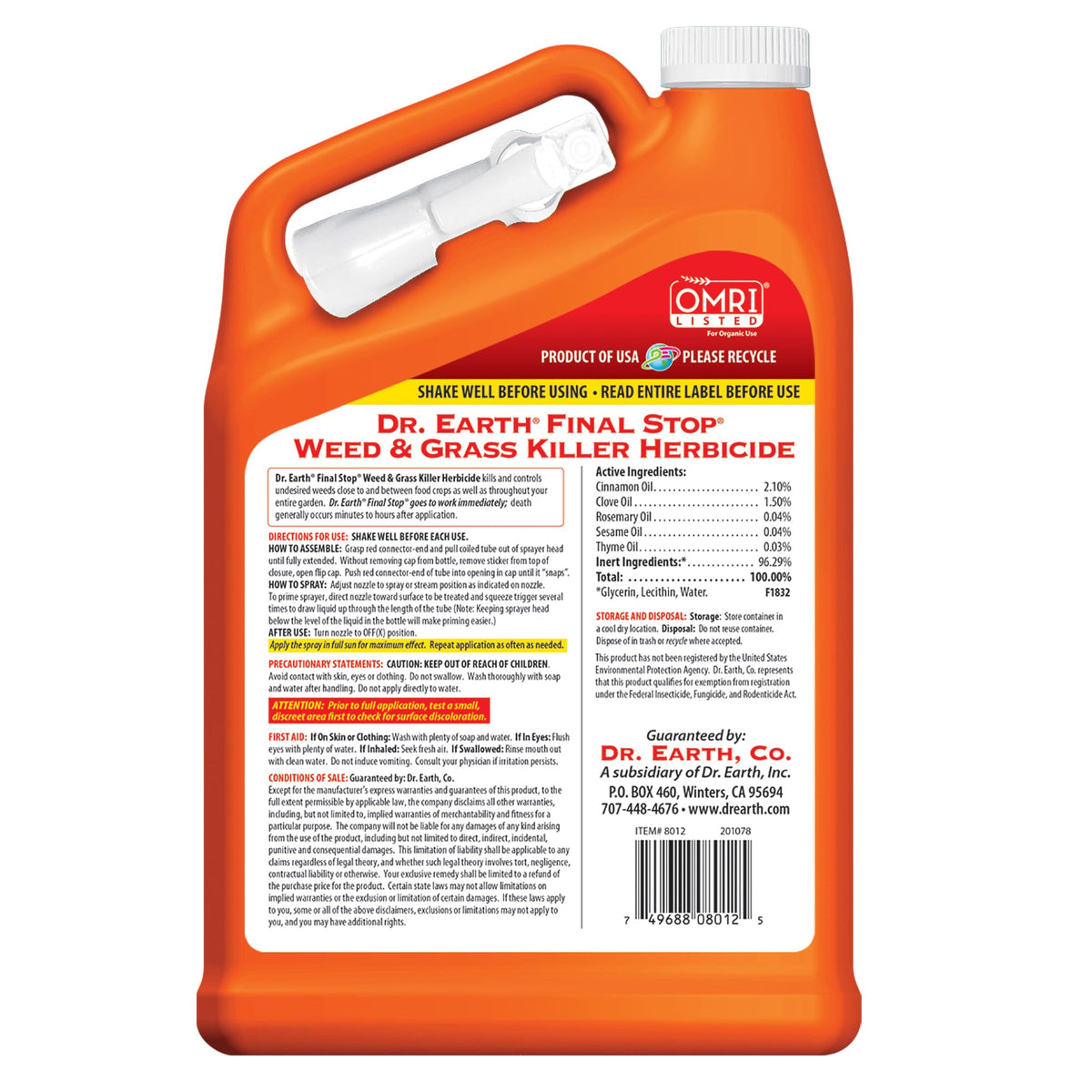 Natural Herbicide 1 Gallon X36721