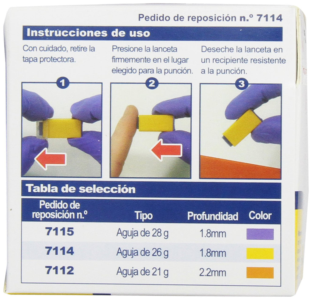 26 Gauge Sterile Safety Lancets 100 Count A859