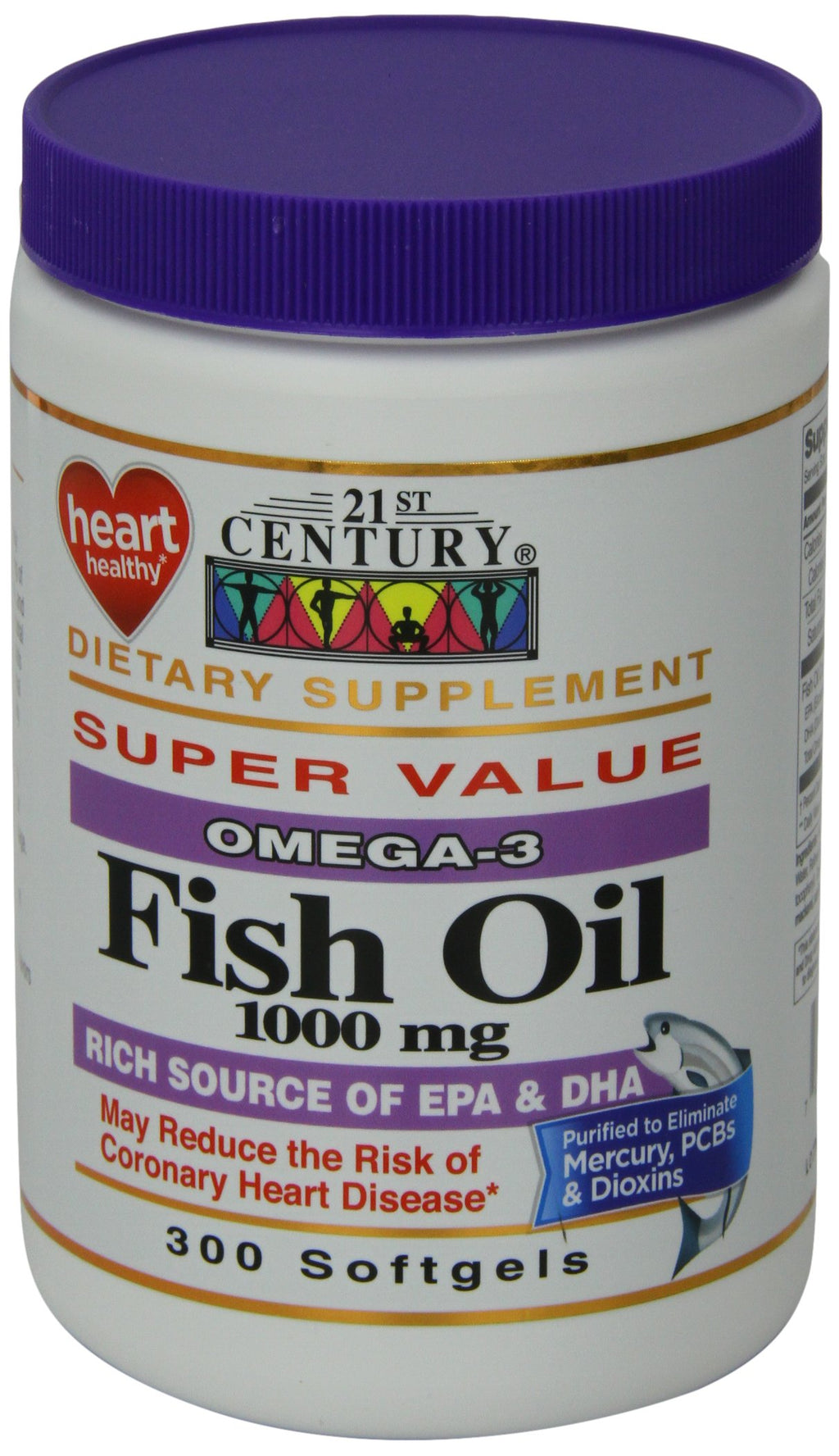 Fish Oil 1000 mg Softgels 300-Count Pack of 3 I487
