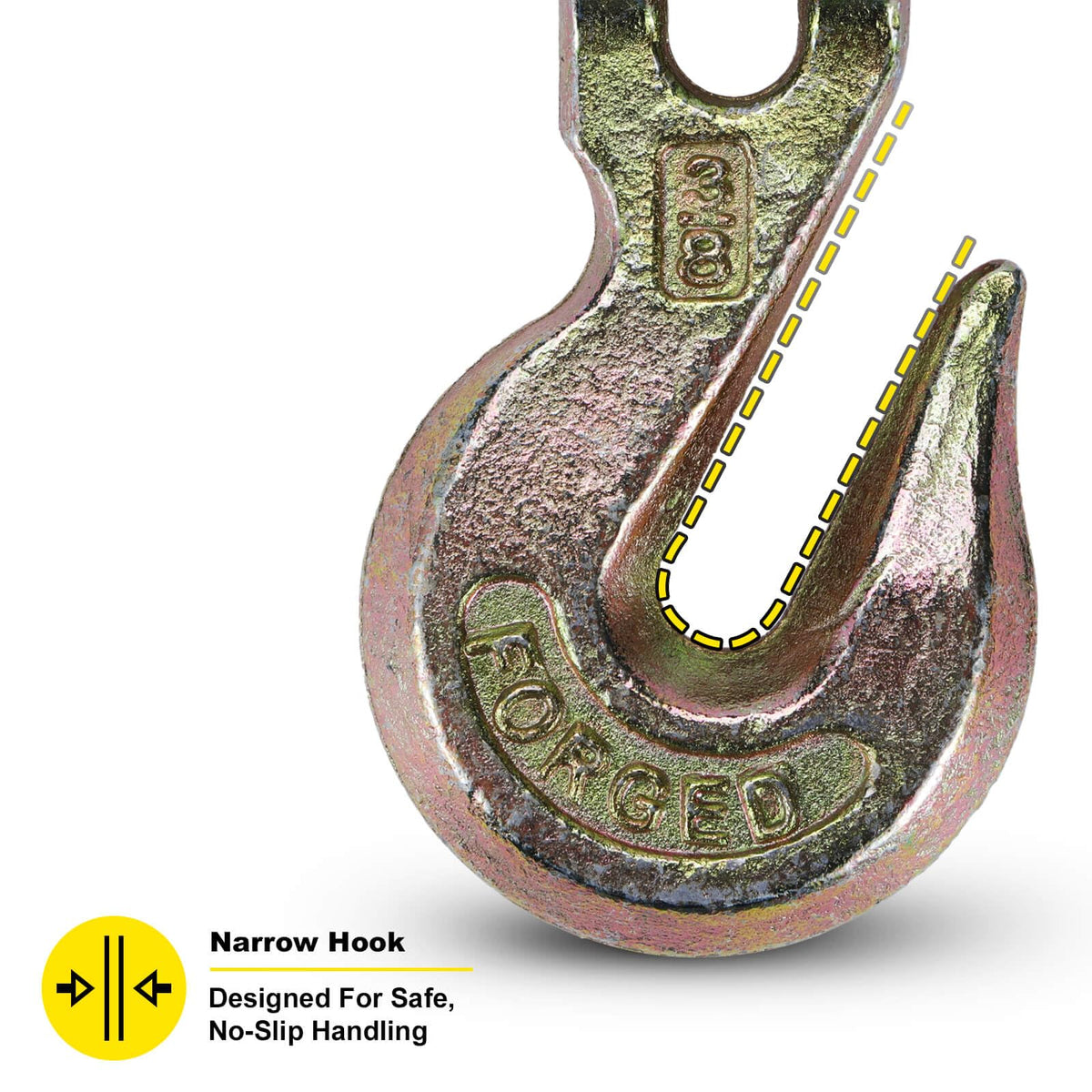 3/8 Heavy Duty Clevis Grab Hook 4 Pack X561