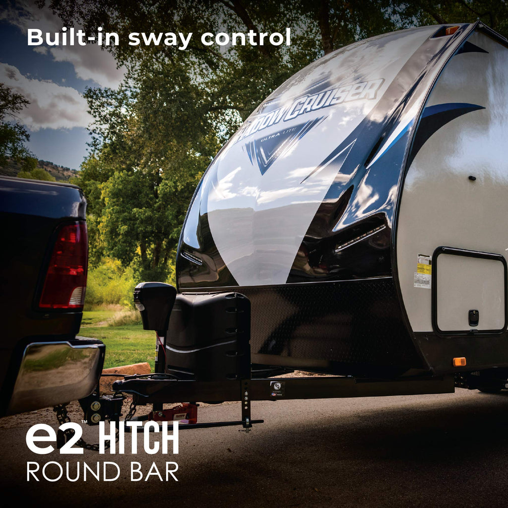 2-Point Sway Control Round Bar Hitch, 8,000 Lbs Trailer Weight Rating O373627
