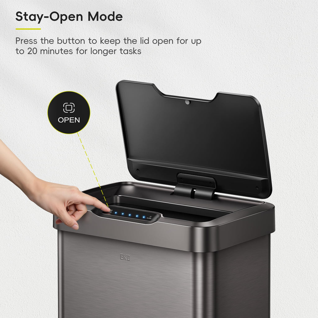 13.2 Gal Stainless Steel Motion Sensor Trash Can Z703