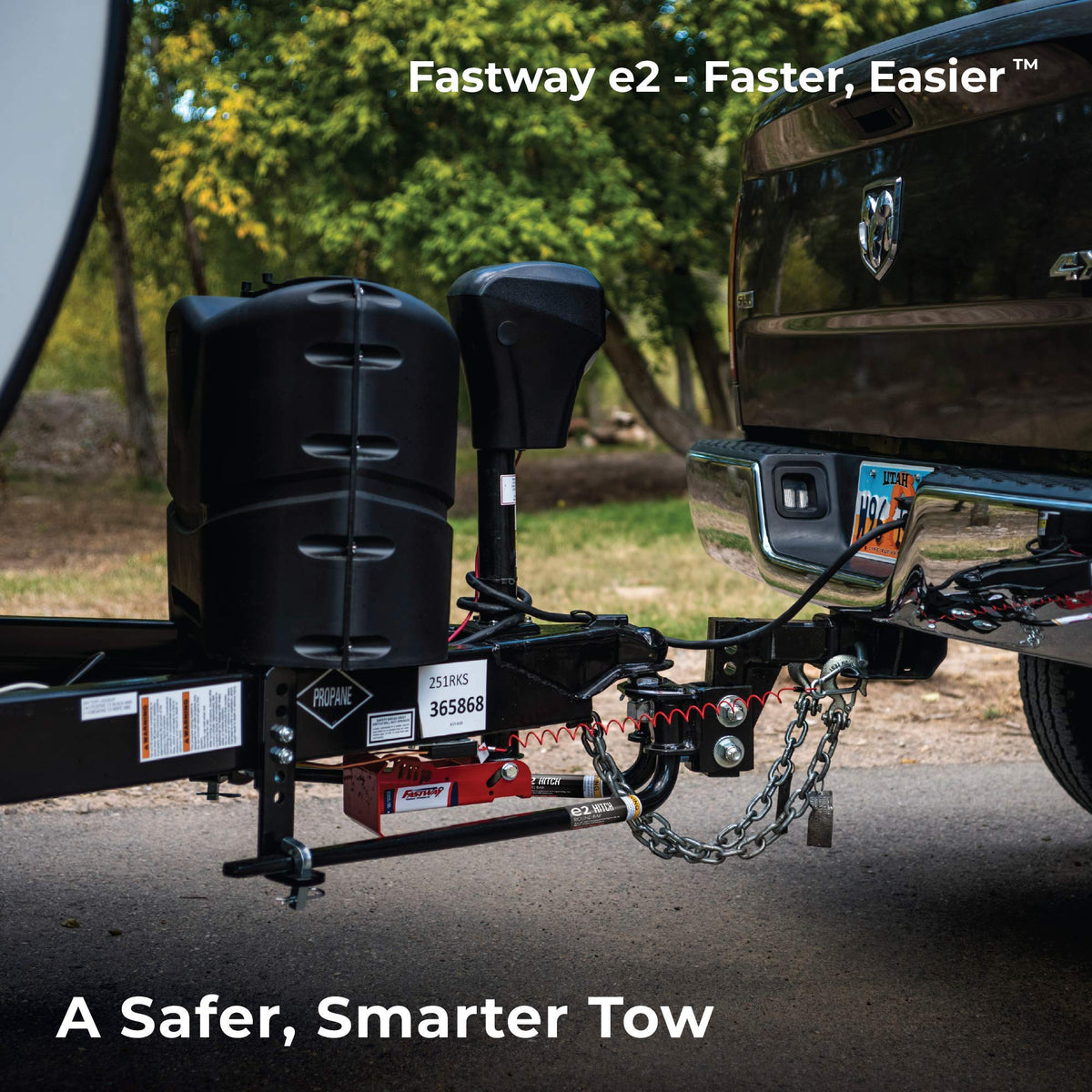 2-Point Sway Control Round Bar Hitch, 8,000 Lbs Trailer Weight Rating O373627