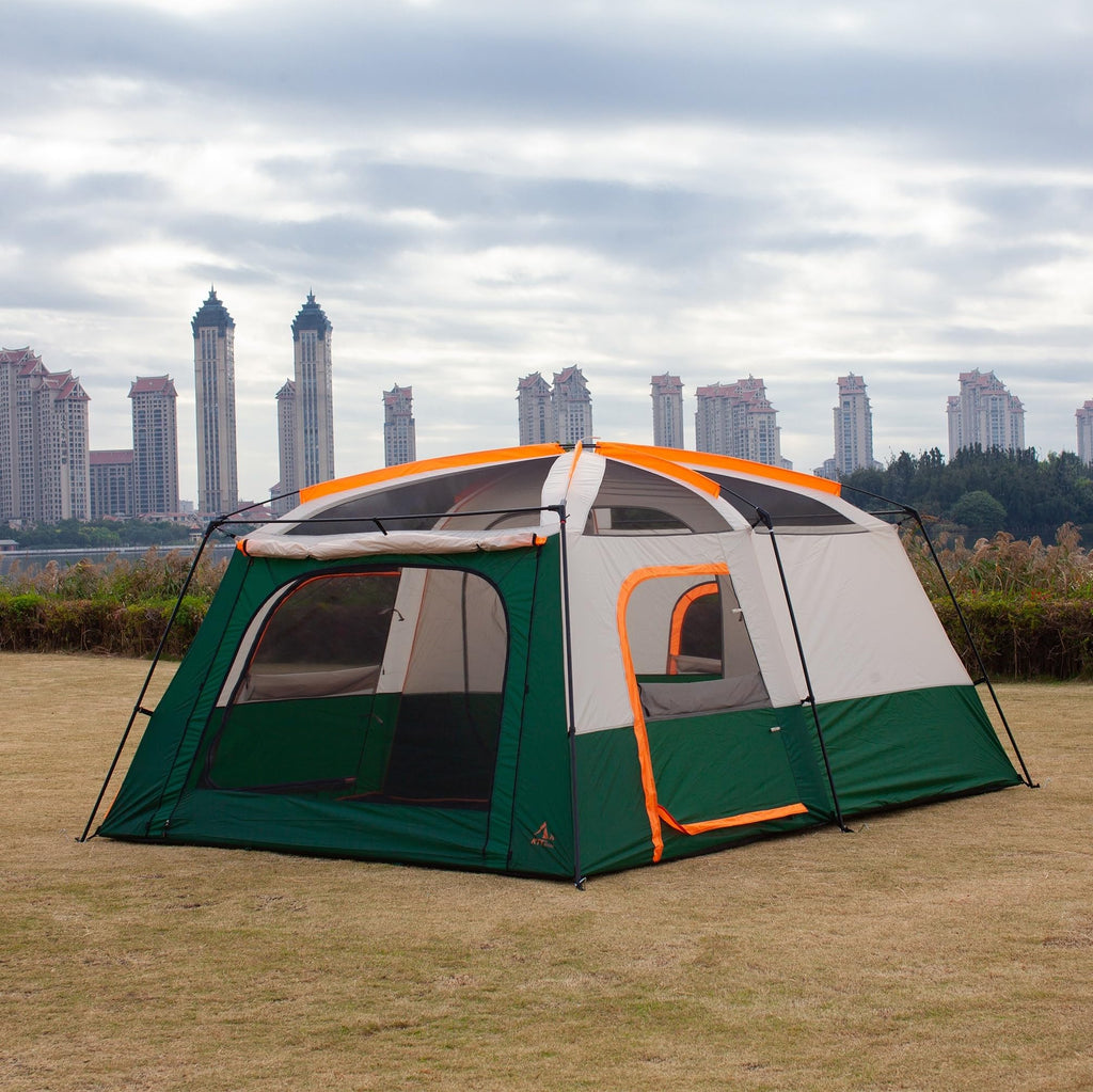 Extra Large 12-14 Person 2 Room Waterproof Double Layer Cabin Tent K6567