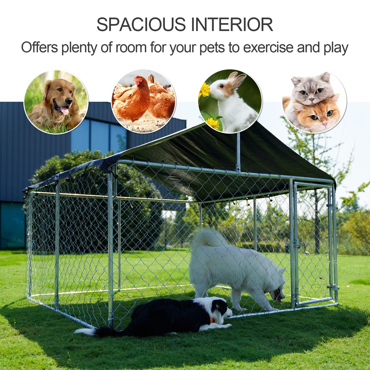 78”x 78” Heavy Duty Dog Enclosure E1019