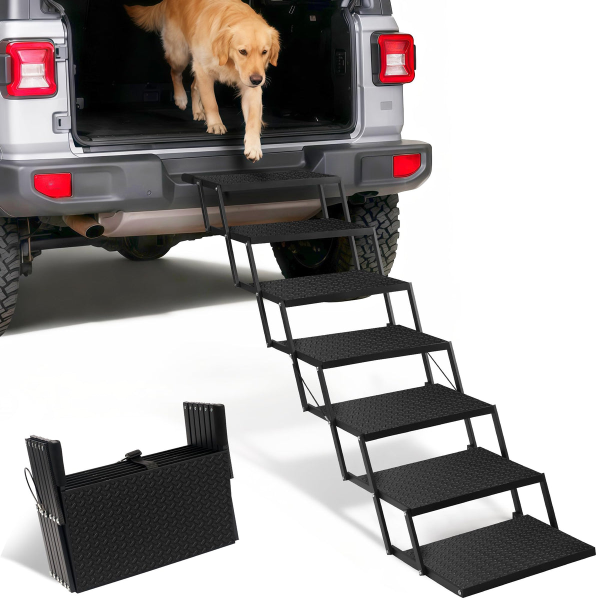 Foldable Dog Steps 7-Step Y742