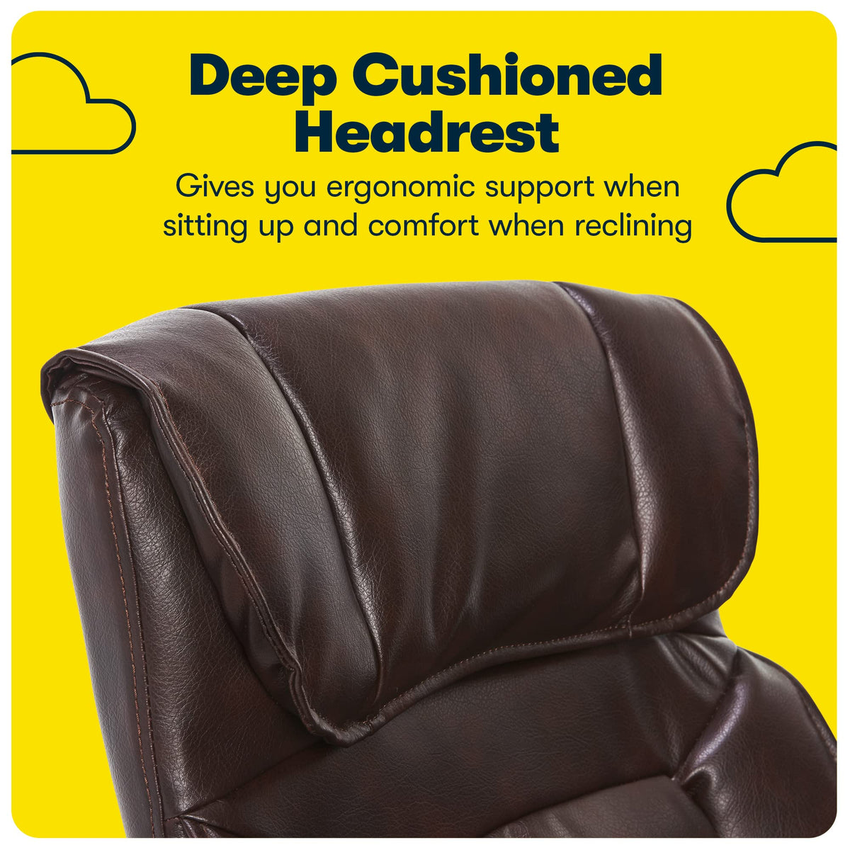 Leather Office Chair with Lumbar Support Q7397