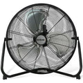 High Velocity Metal Blade Floor Fan, 3 Speeds, Black, 20in E278