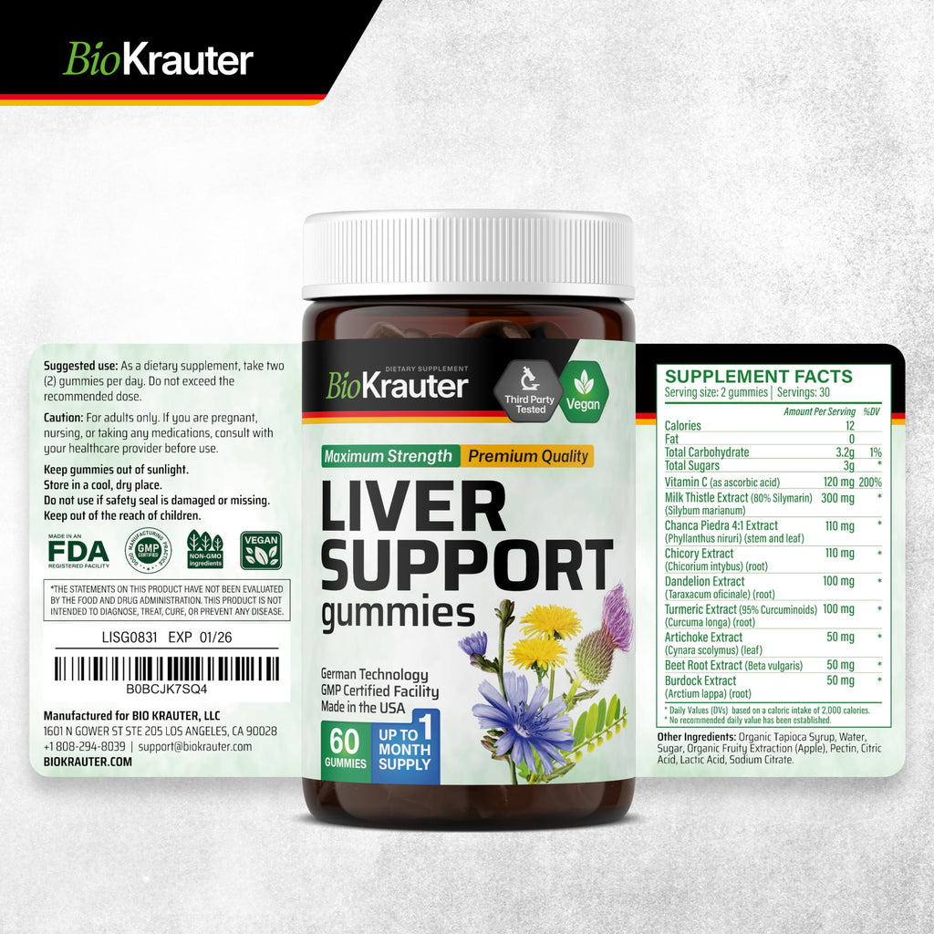 Liver Detox with Vitamin C & Milk Thistle, 60 Gummies S592389