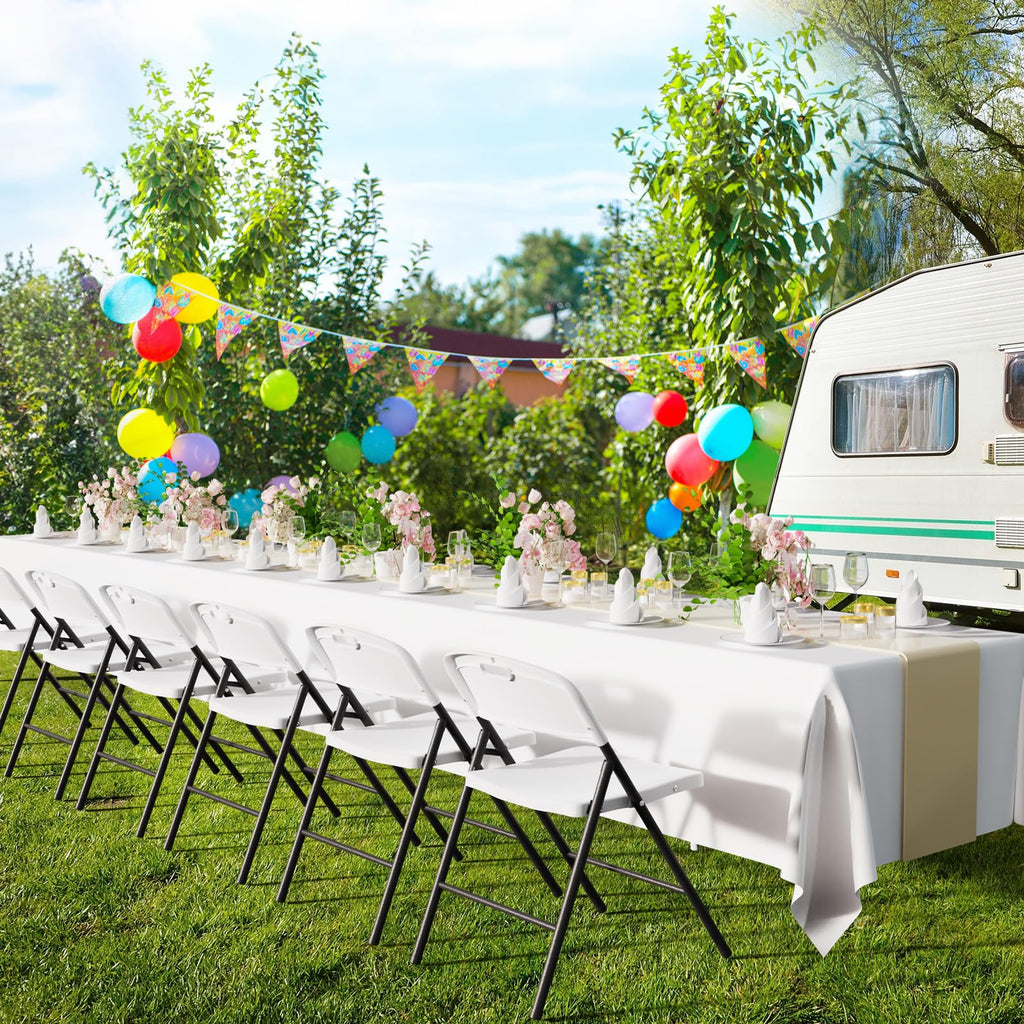 White Plastic Folding Chairs W813